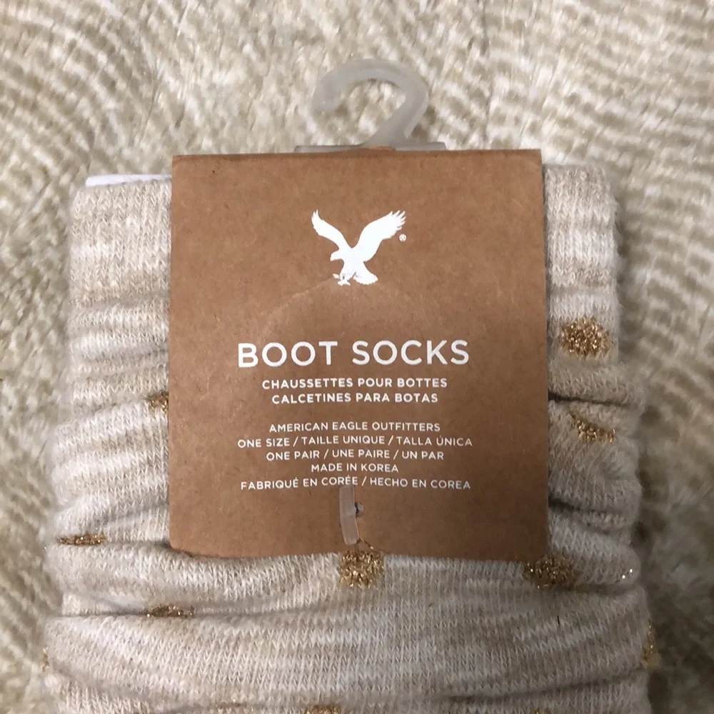 ✨ American Eagle Sparkle Boot Socks NWT *RARE*